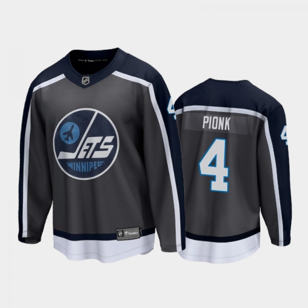 Men's Winnipeg Jets Neal Pionk #4 Special Edition Gray 2021 Jersey