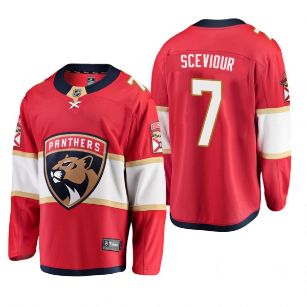 Florida Panthers Colton Sceviour #7 Home Red Breakaway Jersey