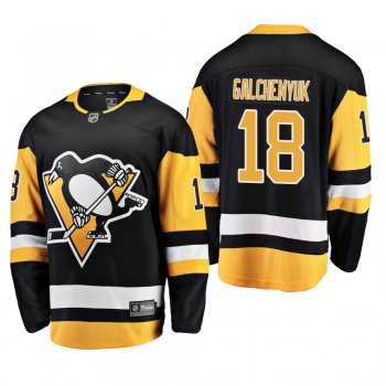 Pittsburgh Penguins Alex Galchenyuk #18 Home Black Jersey