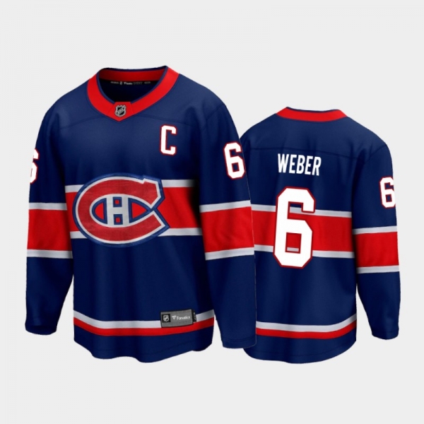 Men's Montreal Canadiens Shea Weber #6 Special Edition Navy 2021 Jersey