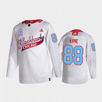 Men's Chicago Blackhawks Patrick Kane #88 One Community Night White Jersey