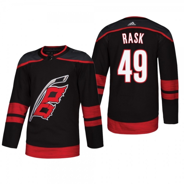 Men's Carolina Hurricanes Victor Rask #49 2018 Alternate Reasonable Authentic Jersey - Black