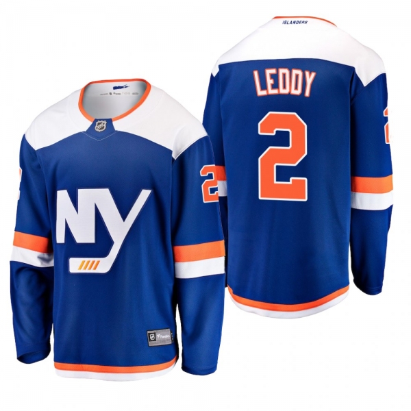 Men's New York Islanders Nick Leddy #2 2018-19 Alternate Reasonable Breakaway Jersey - Blue