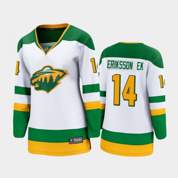 Women's 2021 Minnesota Wild Joel Eriksson Ek #14 Special Edition Jersey - White