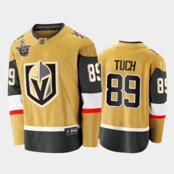 Men Vegas Golden Knights Alex Tuch #89 2021 Stanley Cup Playoffs Gold First Jersey