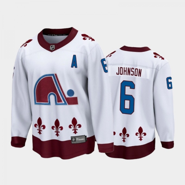 Men's Colorado Avalanche Erik Johnson #6 Special Edition White 2021 Breakaway Jersey