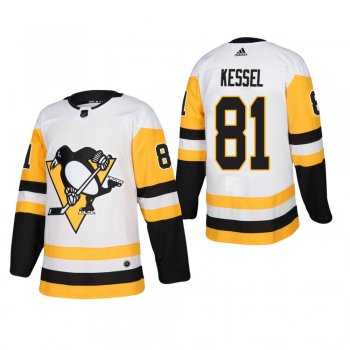 Men's Pittsburgh Penguins Phil Kessel #81 Away White Away Authentic Player Cheap Jersey