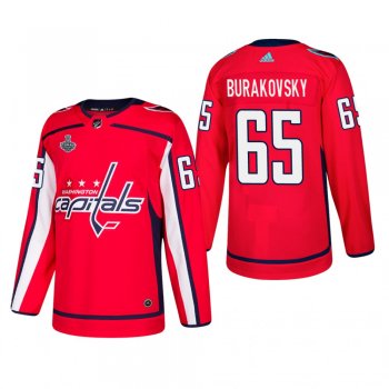 Men's Washington Capitals Andre Burakovsky #65 Home Red Authentic Player Cheap Jersey