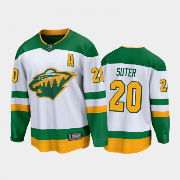 Men's Minnesota Wild Ryan Suter #20 Special Edition White 2021 Jersey