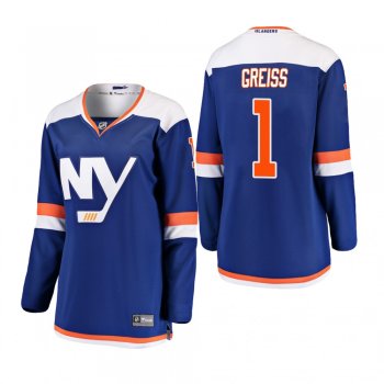 Women's Thomas Greiss #1 New York Islanders 2018-19 Alternate Fanatics Breakaway Blue Bargain Jersey