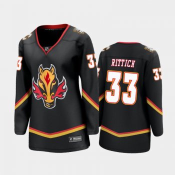 Women Calgary Flames David Rittich #33 2021 Special Edition Jersey - Black