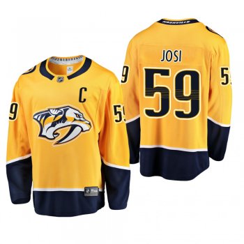 Youth Nashville Predators Roman Josi #59 Home Low-Priced Breakaway Player Gold Jersey