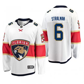 Florida Panthers Anton Stralman #6 Away Breakaway Player White Jersey