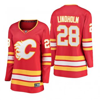 Women's Elias Lindholm #28 Calgary Flames 2018-19 Alternate Fanatics Breakaway Player Red Bargain Jersey