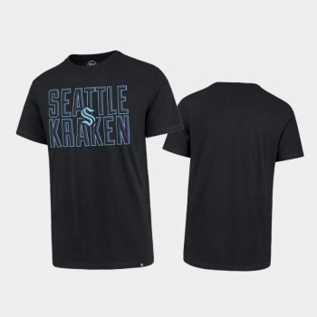 Men's Seattle Kraken 32nd Club Bevel Super Rival Navy T-Shirt