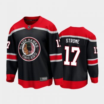 Men's Chicago Blackhawks Dylan Strome #17 Special Edition Black 2021 Breakaway Jersey