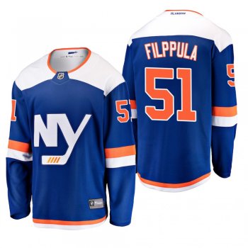 Men's New York Islanders Valtteri Filppula #51 2018-19 Alternate Reasonable Breakaway Jersey - Blue