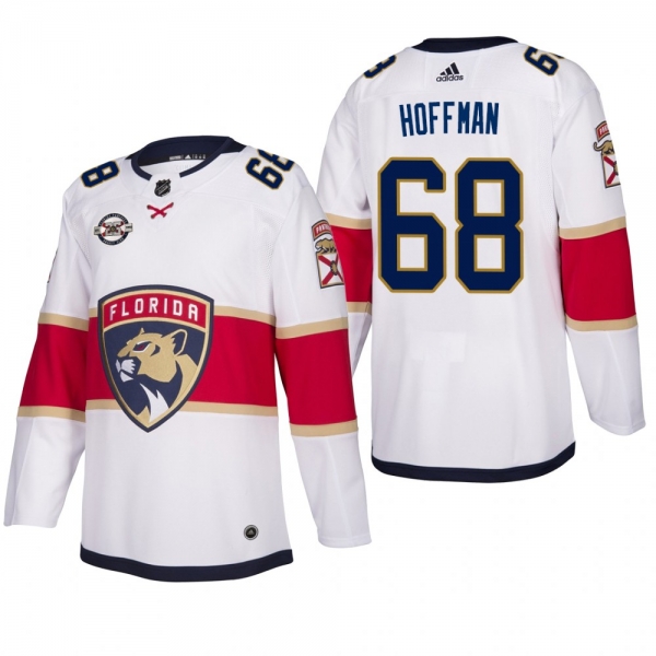 Men's Florida Panthers Mike Hoffman #68 Away White Breakaway Player Cheap Jersey