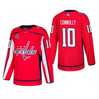 Men's Washington Capitals Brett Connolly #10 Home Red Authentic Player Cheap Jersey