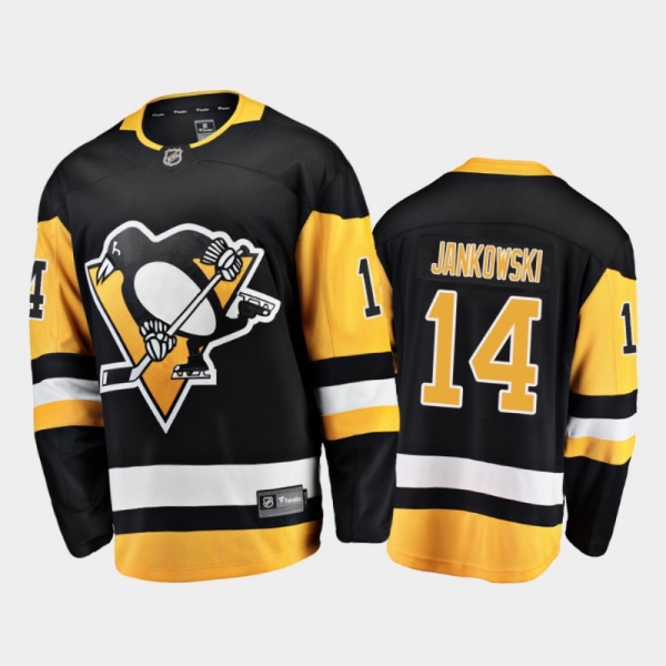 Pittsburgh Penguins Mark Jankowski #14 Home Black 2020-21 Breakaway Player Jersey