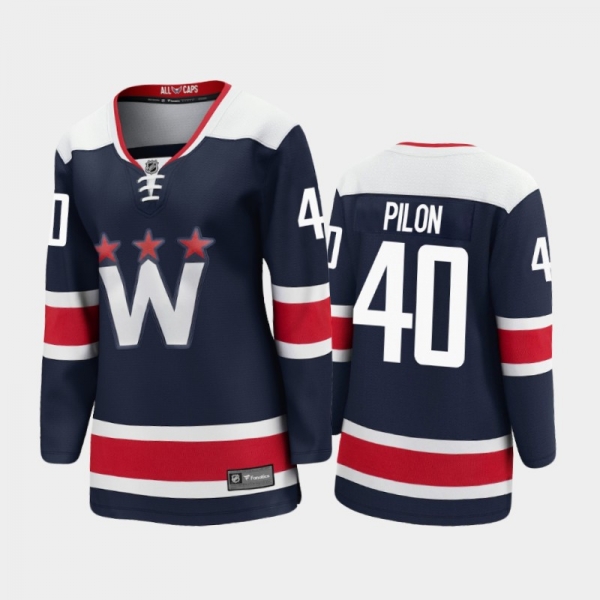 Women's 2021 Washington Capitals Garrett Pilon #40 Alternate Jersey - Navy