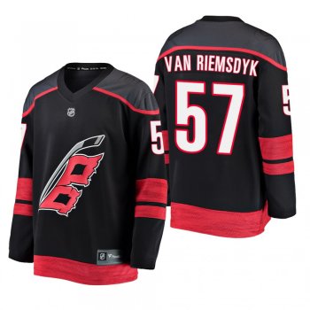 Youth Carolina Hurricanes Trevor van Riemsdyk #57 2019 Alternate Cheap Breakaway Player Jersey - Black