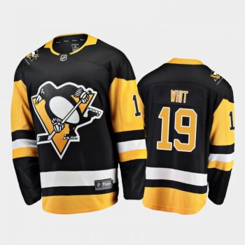 Men's Pittsburgh Penguins Ryan Whitney #19 Home Retired Player Nikename Black Jersey