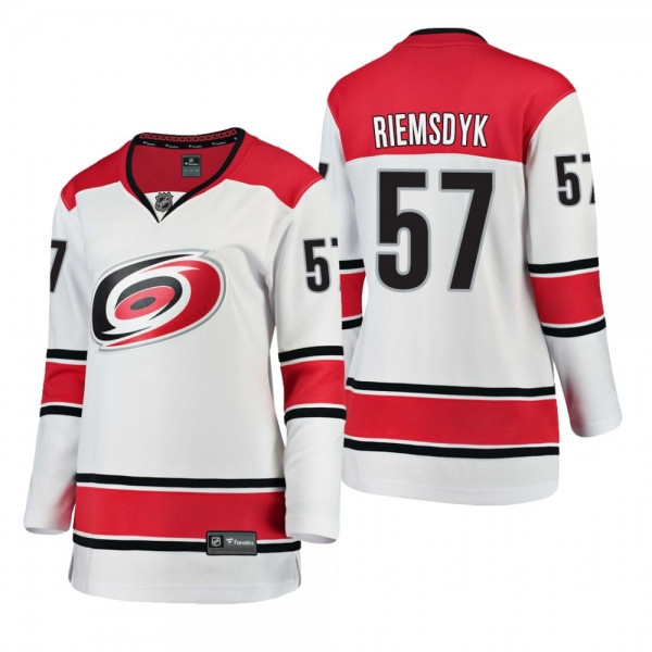 Women's Trevor van Riemsdyk Carolina Hurricanes Away White Breakaway Player Cheap Jersey