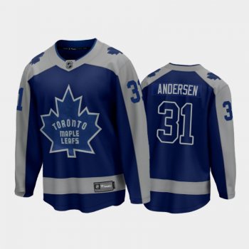 Men's Toronto Maple Leafs Frederik Andersen #31 Special Edition Blue 2021 Jersey