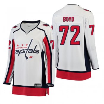 Women's Travis Boyd #72 Washington Capitals Away Breakaway Player White Bargain Jersey