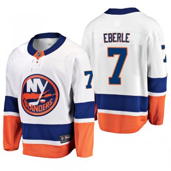 Men's New York Islanders Jordan Eberle #7 Away White Breakaway Player Cheap Jersey