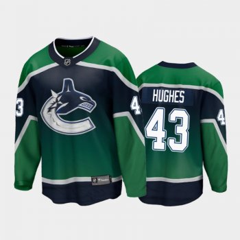 Men's Vancouver Canucks Quinn Hughes #43 Special Edition Green 2021 Jersey