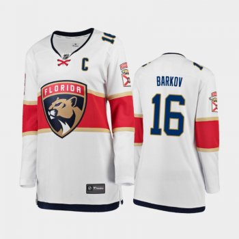 Women's 2021 Florida Panthers Aleksander Barkov #16 Away Jersey - White