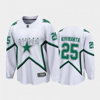 Men's Dallas Stars Joel Kiviranta #25 Special Edition White 2021 Jersey