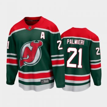 Men's New Jersey Devils Kyle Palmieri #21 Special Edition Green 2021 Jersey