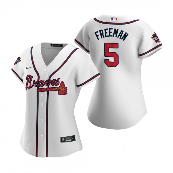 Women's Atlanta Braves Freddie Freeman White 2021 MLB All-Star Game Replica Jersey