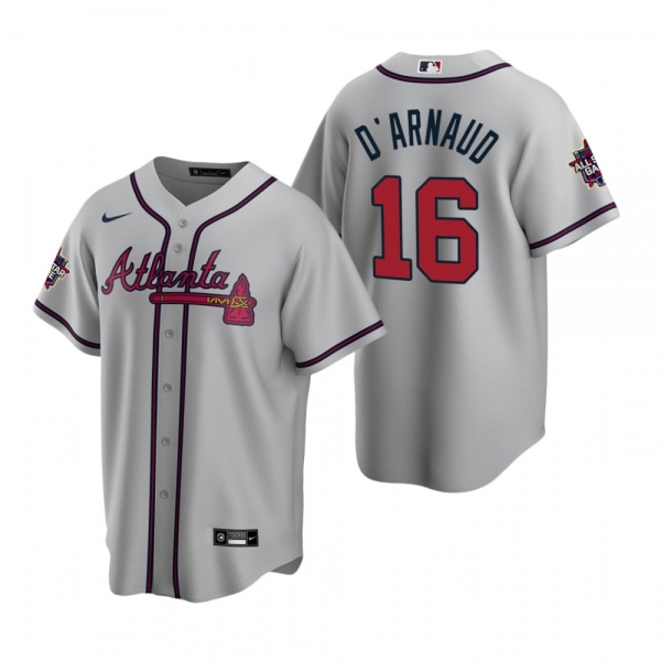 Atlanta Braves Travis d'Arnaud Gray 2021 MLB All-Star Game Replica Jersey