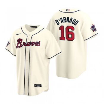 Atlanta Braves Travis d'Arnaud Cream 2021 MLB All-Star Game Replica Jersey