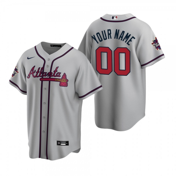 Atlanta Braves Custom Gray 2021 MLB All-Star Game Replica Jersey