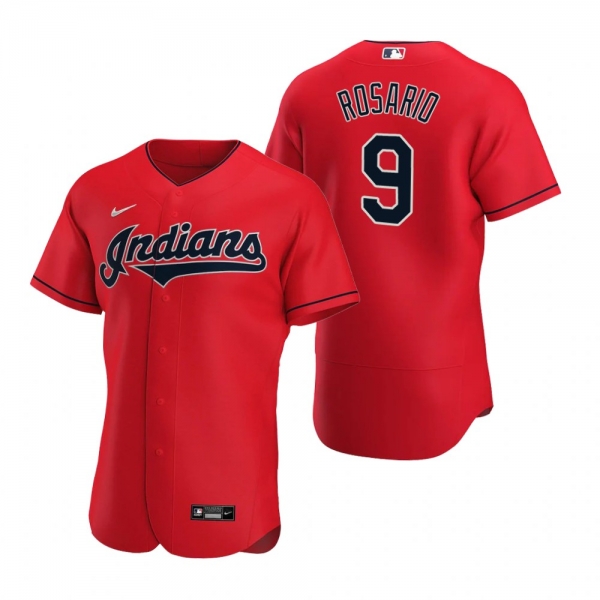 Men's Cleveland Indians Eddie Rosario Nike Red Authentic Alternate Jersey