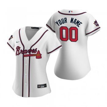 Women's Atlanta Braves Custom White 2021 MLB All-Star Game Replica Jersey