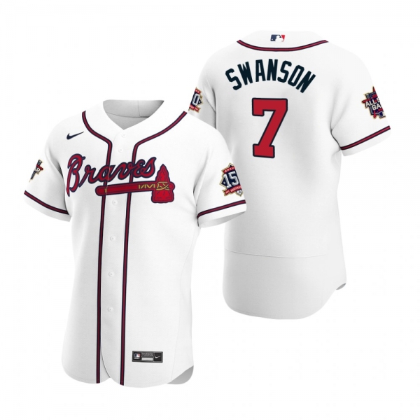 Atlanta Braves Dansby Swanson White 2021 MLB All-Star Game Authentic Jersey