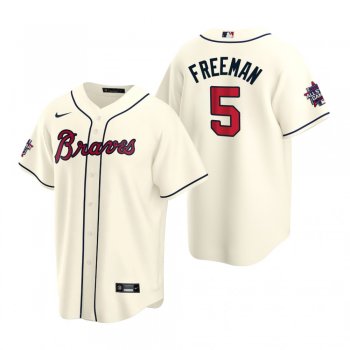 Atlanta Braves Freddie Freeman Cream 2021 MLB All-Star Game Replica Jersey