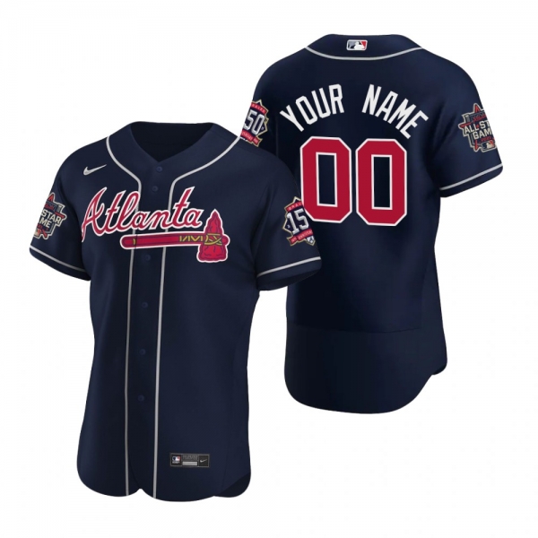 Atlanta Braves Custom Navy 2021 MLB All-Star Game Authentic Jersey