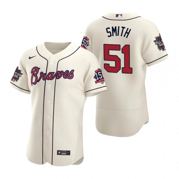 Atlanta Braves Will Smith Cream 2021 MLB All-Star Game Authentic Jersey