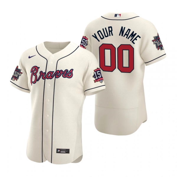 Atlanta Braves Custom Cream 2021 MLB All-Star Game Authentic Jersey