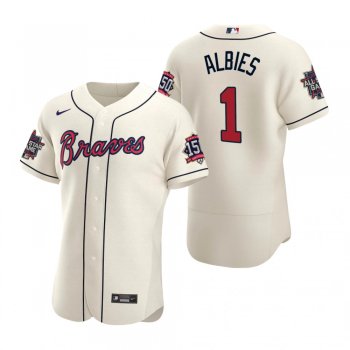 Atlanta Braves Ozzie Albies Cream 2021 MLB All-Star Game Authentic Jersey