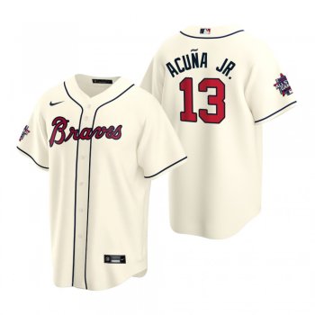 Atlanta Braves Ronald Acuna Jr. Cream 2021 MLB All-Star Game Replica Jersey