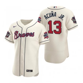 Atlanta Braves Ronald Acuna Jr. Cream 2021 MLB All-Star Game Authentic Jersey