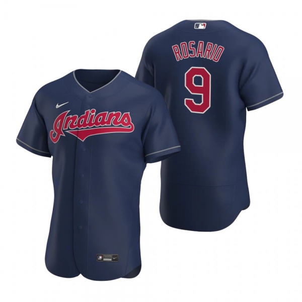 Men's Cleveland Indians Eddie Rosario Nike Navy Authentic Jersey